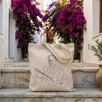 Image 4 of TOTE BAG Small - Μάρκος Βαμβακάρης (Portrait) | Original Artwork