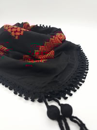Image 5 of Burnt Orange & Black Keffiyeh (Made in Jordan)