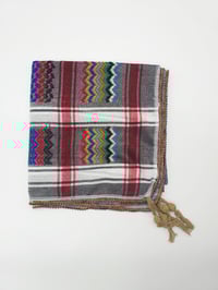 Image 7 of Grey Multicoloured Keffiyeh (Made in Jordan) 