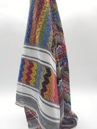 Image 6 of Grey Multicoloured Keffiyeh (Made in Jordan) 
