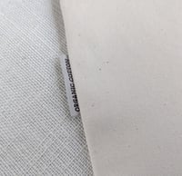 Image 4 of Block Printed Tote Bag - Organic Cotton Canvas - Red Flower