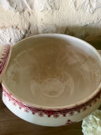 Image 4 of Soupière - Coupe à fruits en terre de fer Saint Amandinoise - Art de la table vintage