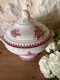 Image 3 of Soupière - Coupe à fruits en terre de fer Saint Amandinoise - Art de la table vintage