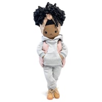 Image 1 of Zada Handmade Linen Tea Party Doll  (PREORDER ITEM - SHIP DATE ON OR BEFORE JUNE 30TH, 2026)