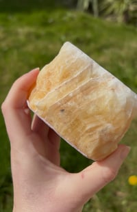 Image 5 of Orange Calcite Tealight Holder