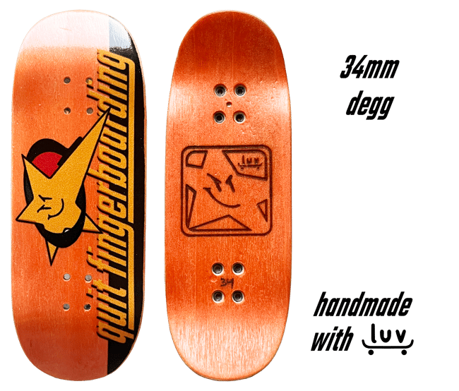 Fingerboard 34mm Degg Logo Orange