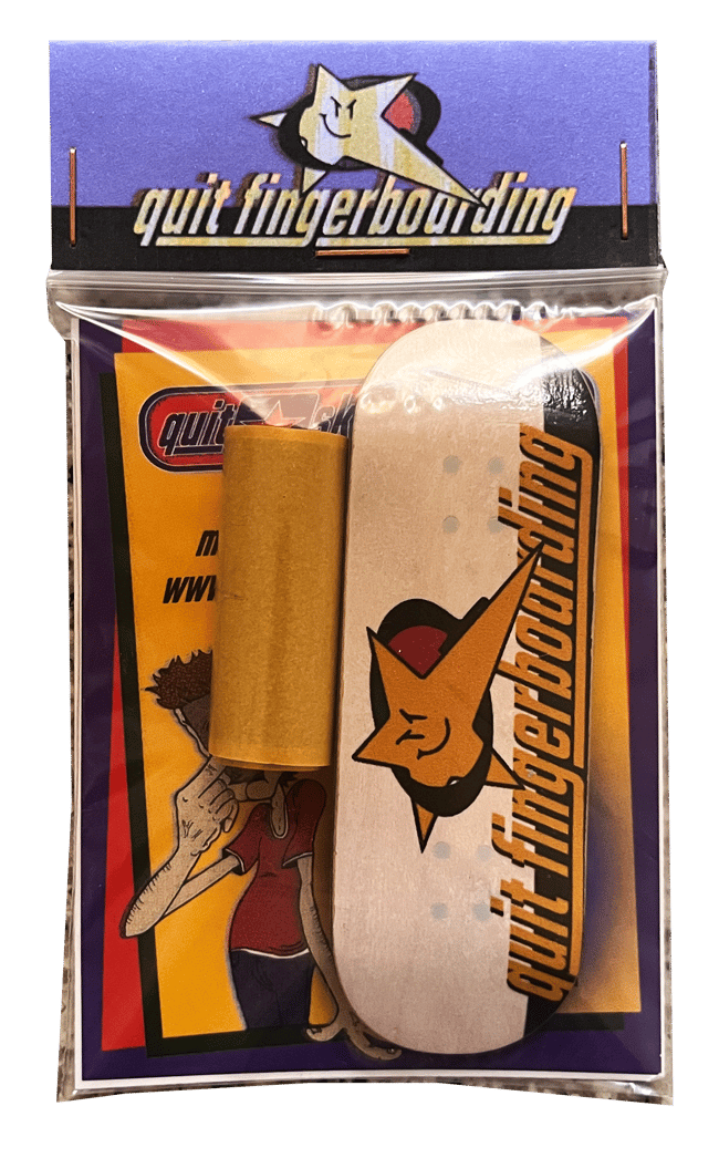 Fingerboard 32mm Popsicle Logo White