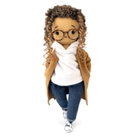 Image 1 of Felicity Handmade Linen Doll (PREORDER - THIS ITEM WILL SHIP ON OR BEFORE MAY 30TH, 2026)