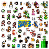 Image 1 of Super Mario Bros. 3 Sticker/Magnet Sets (54 Pieces)