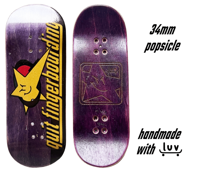 Fingerboard 34mm Popsicle Logo Purple