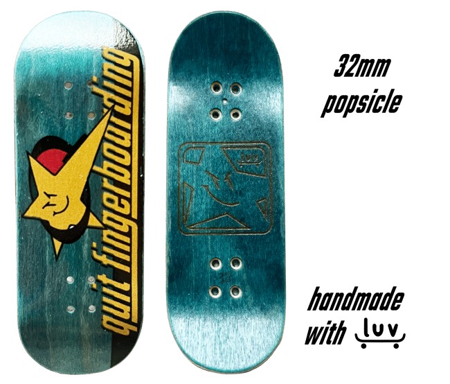 Fingerboard 32mm Popsicle Logo Blue