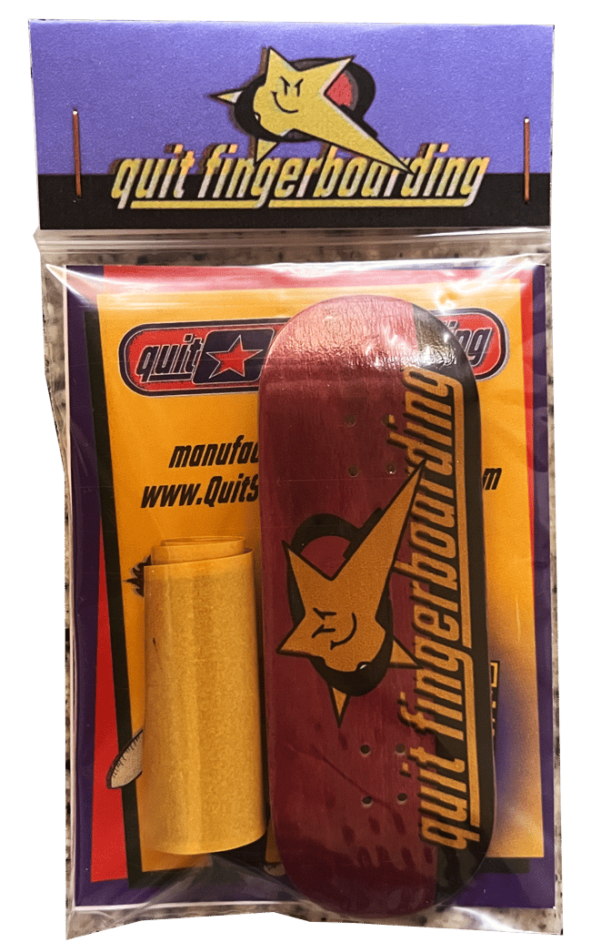 Fingerboard 34mm Popsicle Logo Burgundy