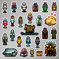 Image 2 of Phantasy Star IV: The End of the Millennium Sticker/Magnet Sets (25 Pieces) 