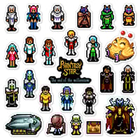 Image 1 of Phantasy Star IV: The End of the Millennium Sticker/Magnet Sets (25 Pieces) 