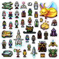 Image 1 of Phantasy Star IV: The End of the Millennium Sticker/Magnet Sets (40 Pieces)