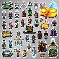 Image 2 of Phantasy Star IV: The End of the Millennium Sticker/Magnet Sets (40 Pieces)