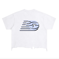 Image 5 of Tempo Distressed Cropped Tee