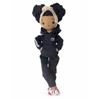 Image 1 of Indy Handmade Linen Doll (PREORDER - THIS ITEM WILL SHIP ON OR BEFORE JUNE 30TH, 2026)