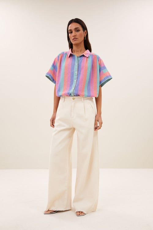 Image of 1-Blusa Sunny Rainbow Pleats