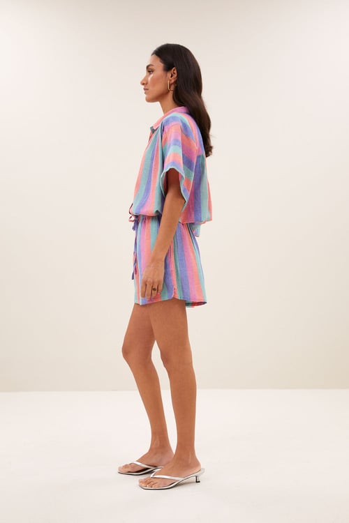 Image of 1-Blusa Sunny Rainbow Pleats