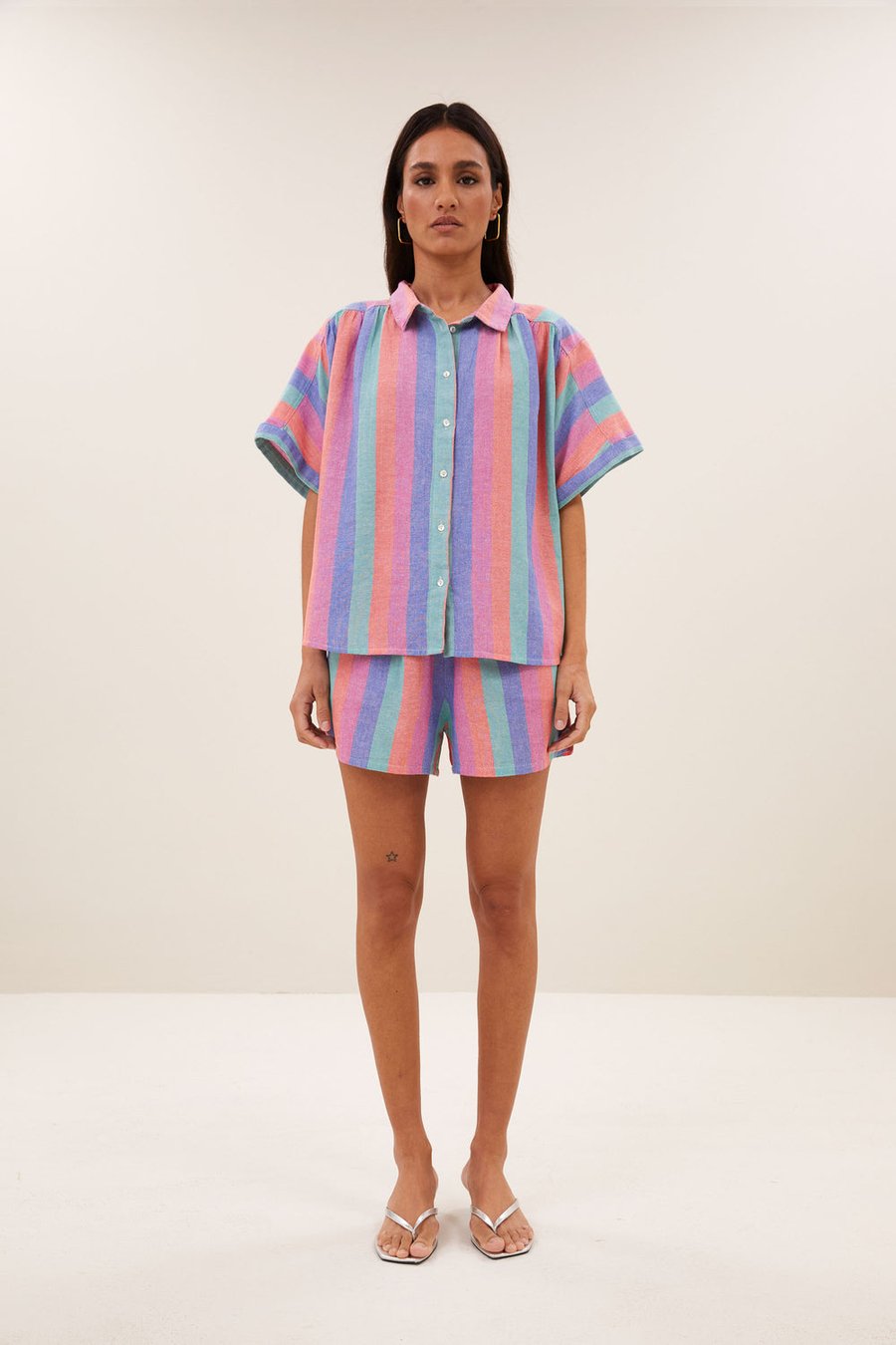 Image of 1-Blusa Sunny Rainbow Pleats