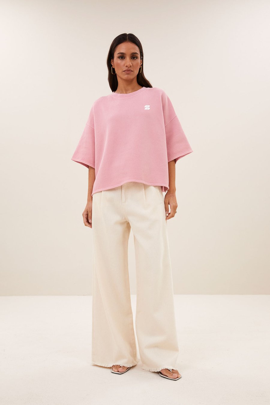 Image of 1-Sudadera manga corta Willow dusty pink
