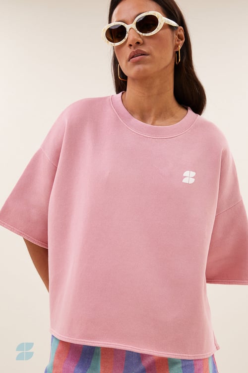 Image of 1-Sudadera manga corta Willow dusty pink