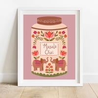 Masala Chai Canister Print