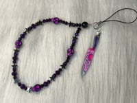 Image 2 of Handmade Phone Charm Pink