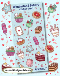 Image 2 of Wonderland sticker sheets