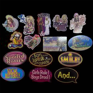 Image of sooo many y2k stickers!!