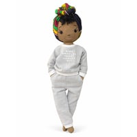 Image 1 of Ocean Rae Handmade Linen Doll -(PREORDER-THIS ITEM WILL SHIP ON OR BEFORE JUNE 30TH, 2026