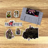 Image 3 of Final Fantasy VI Sticker/Magnet Sets (41 Pieces)