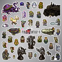 Image 2 of Final Fantasy VI Sticker/Magnet Sets (41 Pieces)