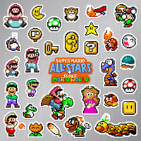 Image 2 of Super Mario All-Stars: Super Mario World Sticker/Magnet Sets (32 Pieces) 