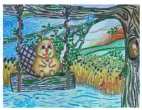 Image 2 of Beaver Days and Sunshine Rays Full Size Diamond Painting by MadeByLyons