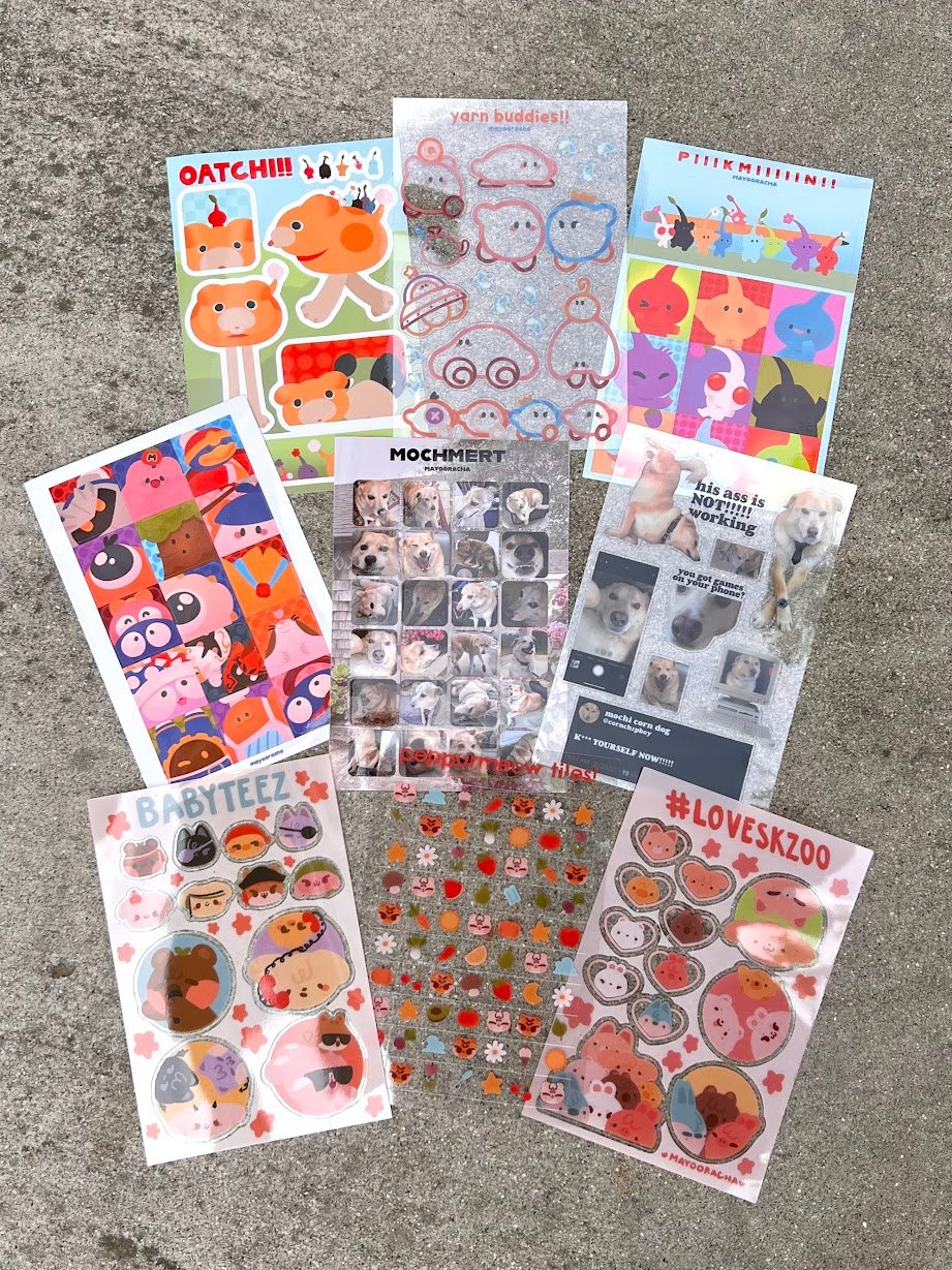Image of sticker sheets
