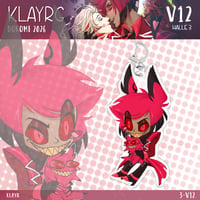 Chibi Alastor and Cursed Cat Alastor - Keychain