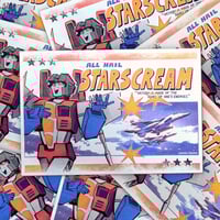Image 1 of ALL HAIL - Starscream Riso Print