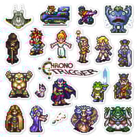 Image 1 of Chrono Trigger Sticker/Magnet Sets (21 Pieces) 