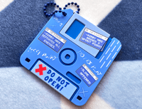 Image 2 of Computer Virus Floppy Disk Charm