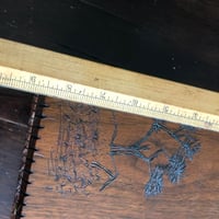 Image 11 of Praying hand folk art tramp art box 1984