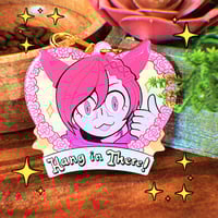 G'RAHA TIA HANG IN THERE KEYCHAIN 