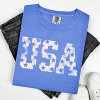 USA distressed Comfort Colors Tee