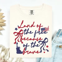 Land of the Free-Brave Comfort Colors Tee