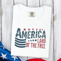 Land of Free Comfort Colors Tee