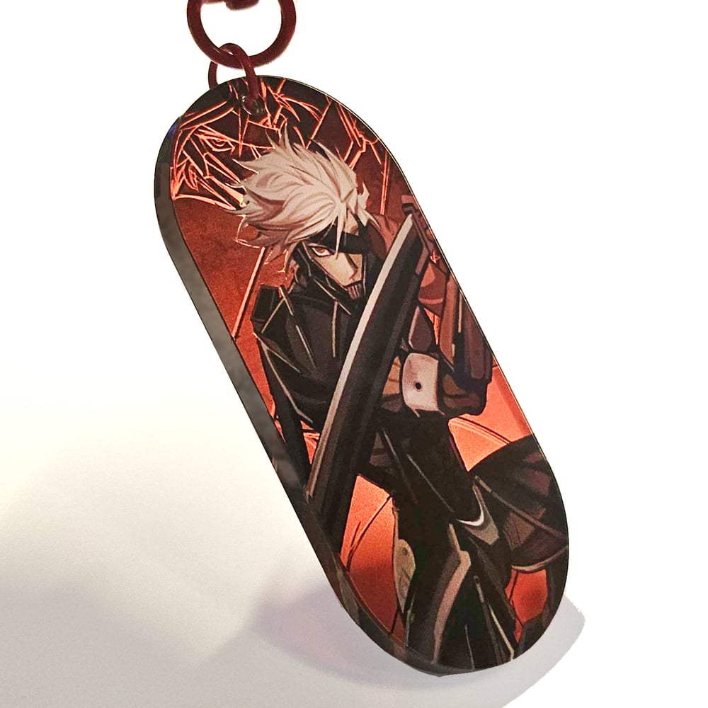Dog Tag Style Keychains (Kaiba, Raiden, Solid Snake)