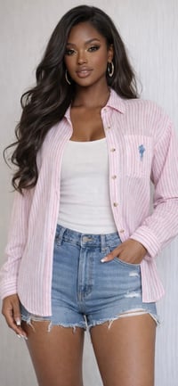 Image 1 of Linen stripe shirt