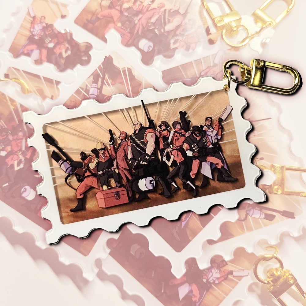 TF2 Stamp Keychain