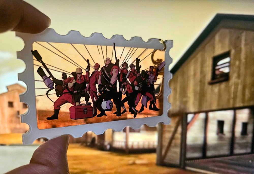 TF2 Stamp Keychain